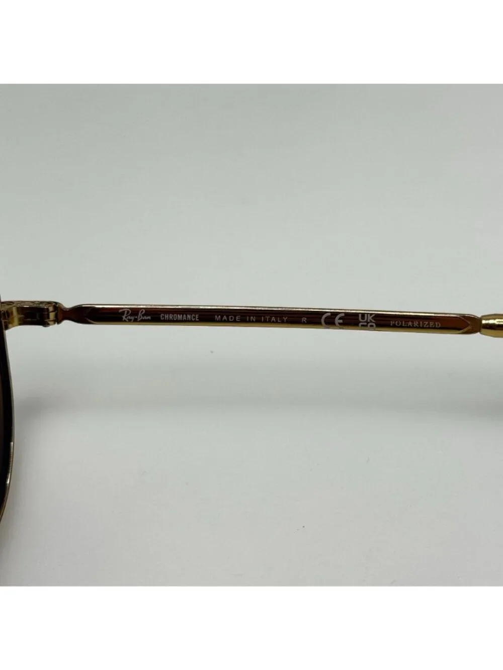 Ray Ban Sunglasses RB 3625 9196/G5 Aviator Gold Polarized Italy 58-14-135